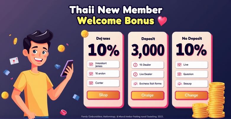 โบนัสแรกเข้าสำหรับสมาชิกใหม่