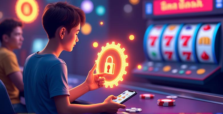 สัญลักษณ์ของระบบฝากถอนอัตโนมัติและปลอดภัยในคาสิโนออนไลน์